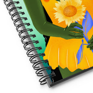 Sunflower Spiral notebook